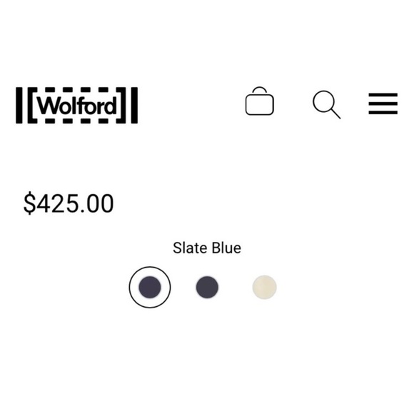 WOLFORD velour faux suede navy legging size 6 - Picture 5 of 5